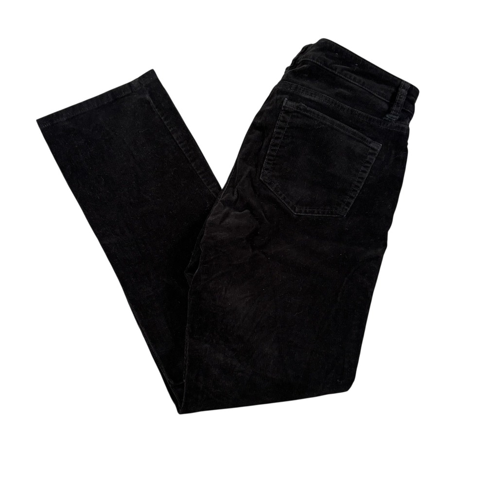 Chaps Petite Black Corduroy Pants Womens Size 8P Bootcut‎ Flare Leg